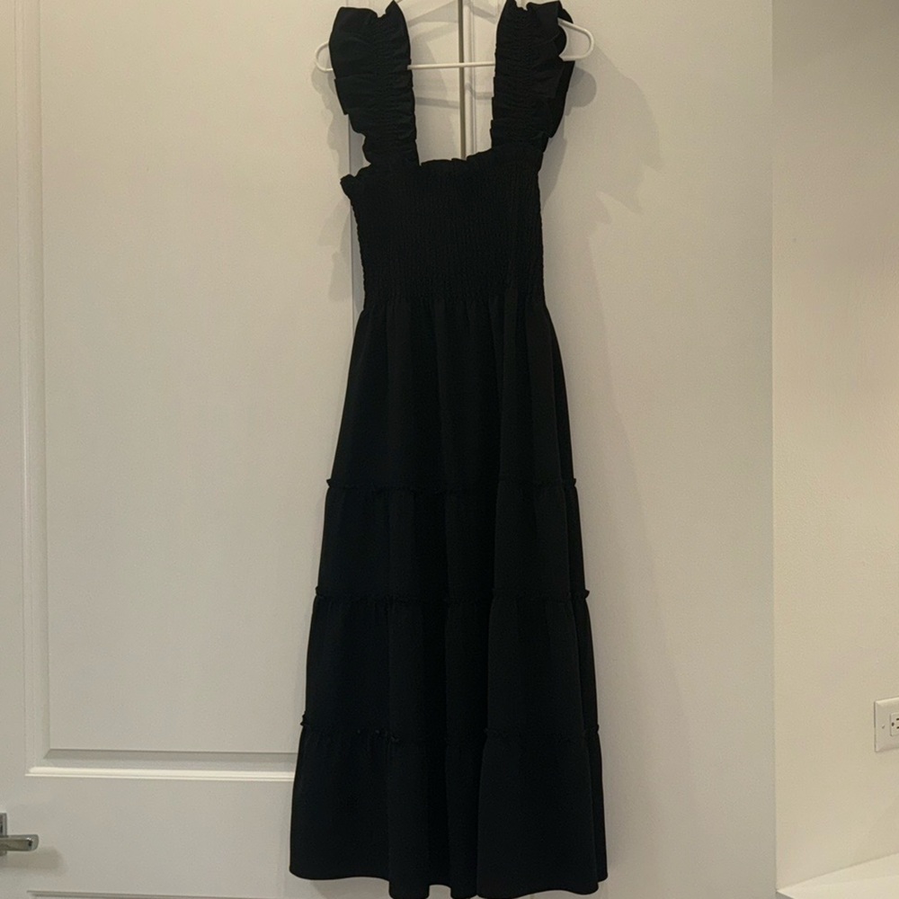 Hill House Black Square Neck Maxi Dress